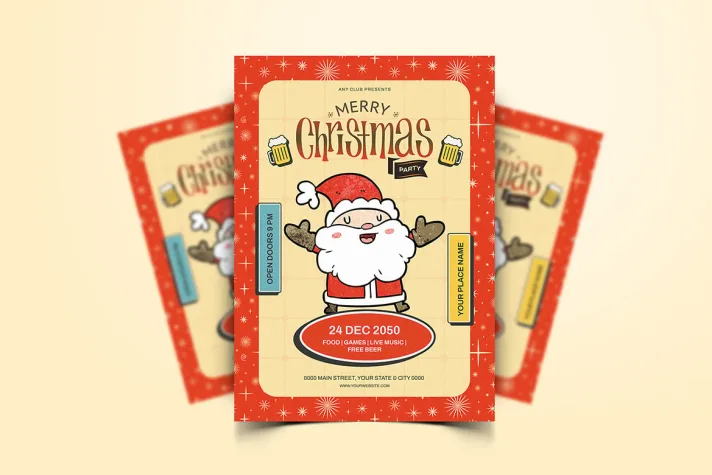 Christmas Party Flyer Template