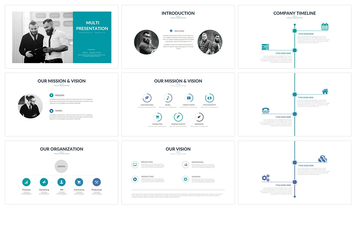 Modern Business Presentation Template – Vol 04
