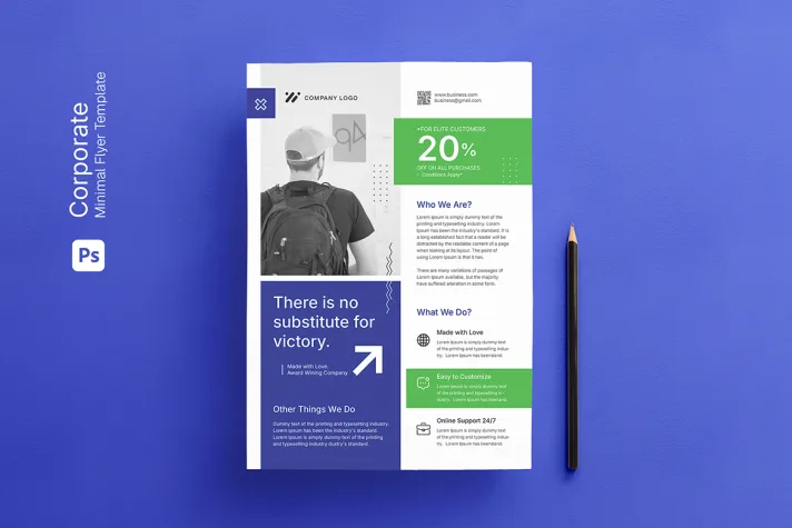 Clean Corporate Flyer Template – Vol 21