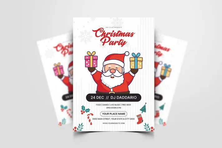 Christmas Party Flyer Template
