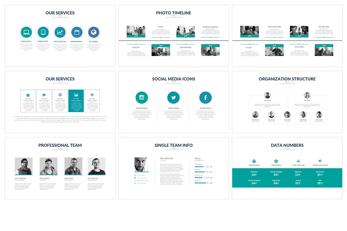 Modern Business Presentation Template – Vol 04