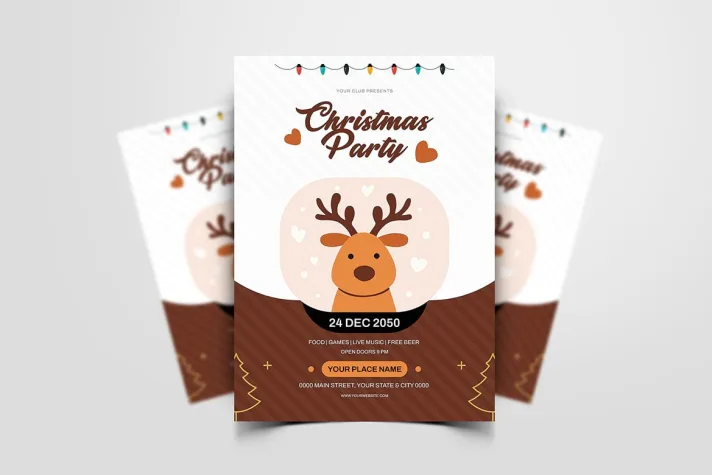 Christmas Party Flyer Template