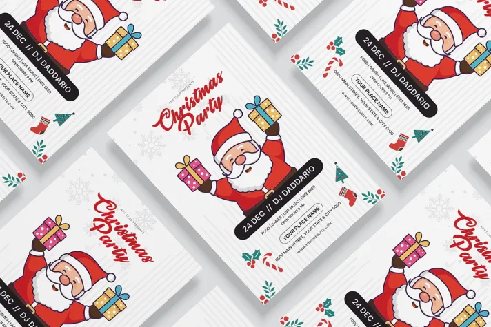 Christmas Party Flyer Template