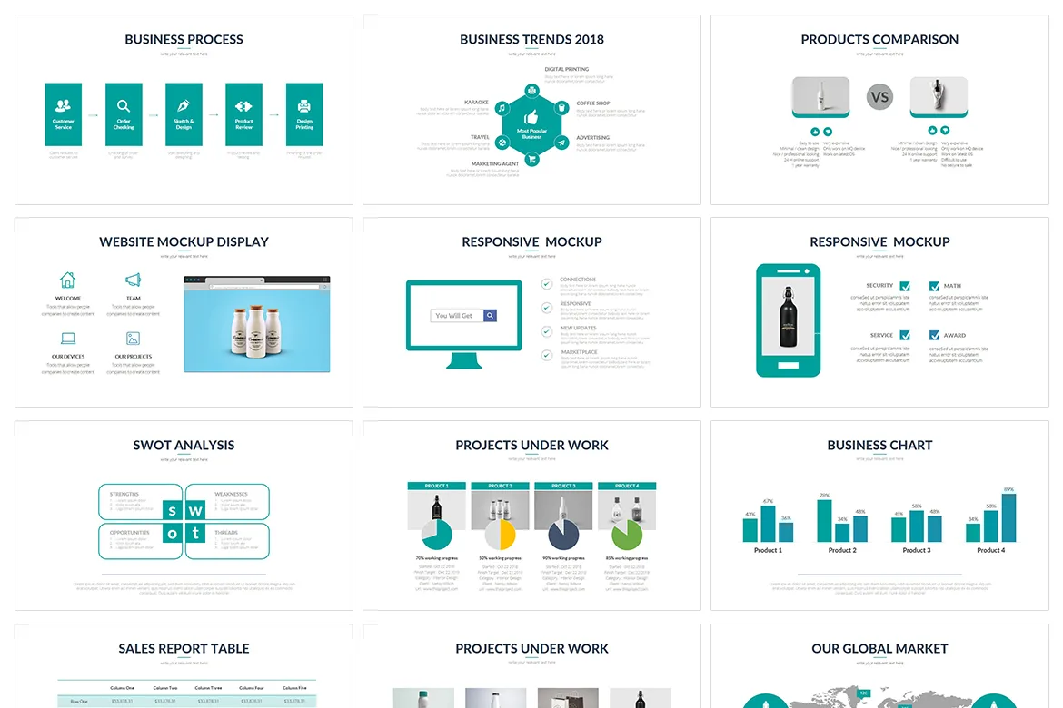 Modern Business Presentation Template – Vol 04