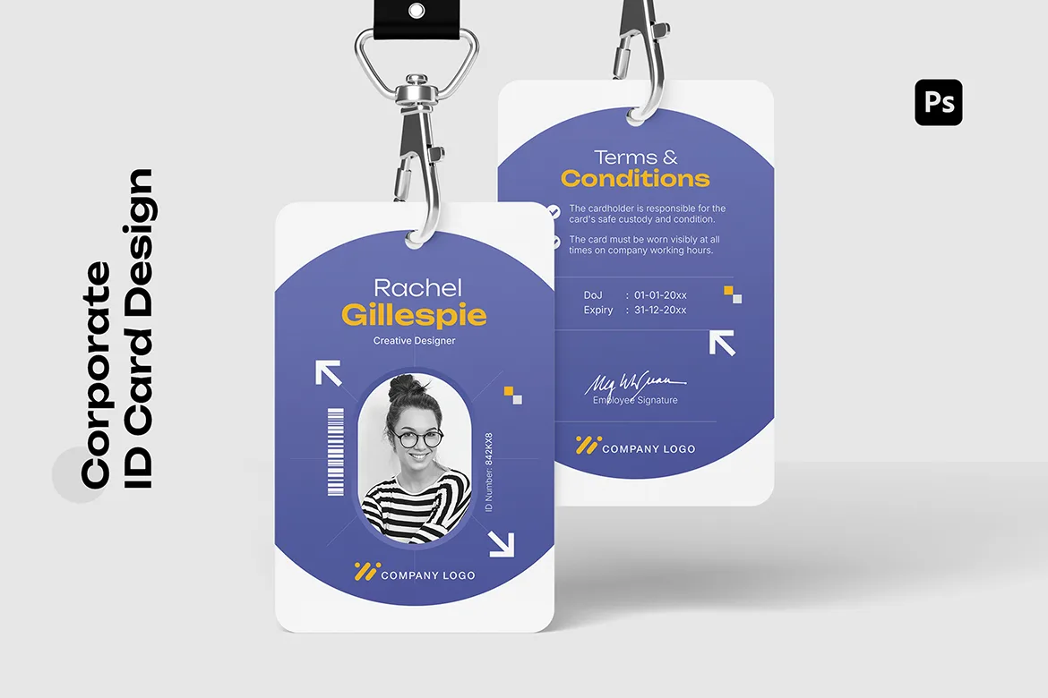 Corporate ID Card Template