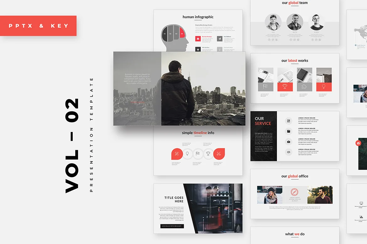 Modern Business Presentation Template – Vol 02