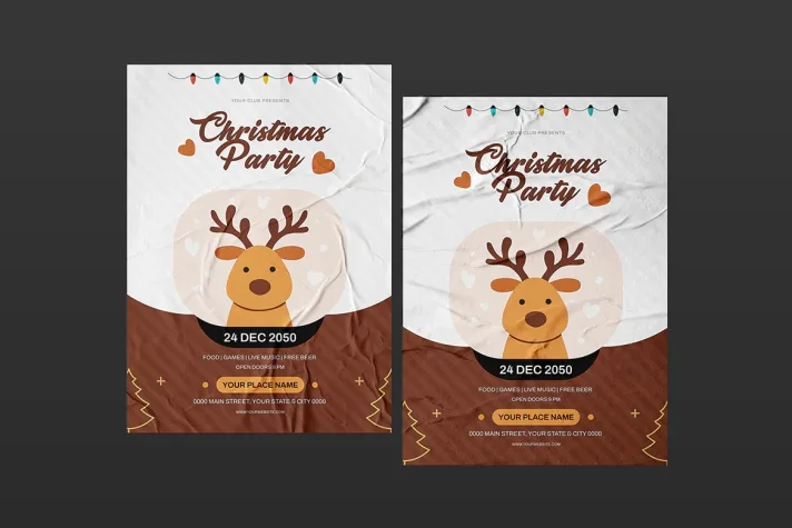 Christmas Party Flyer Template Vol 02