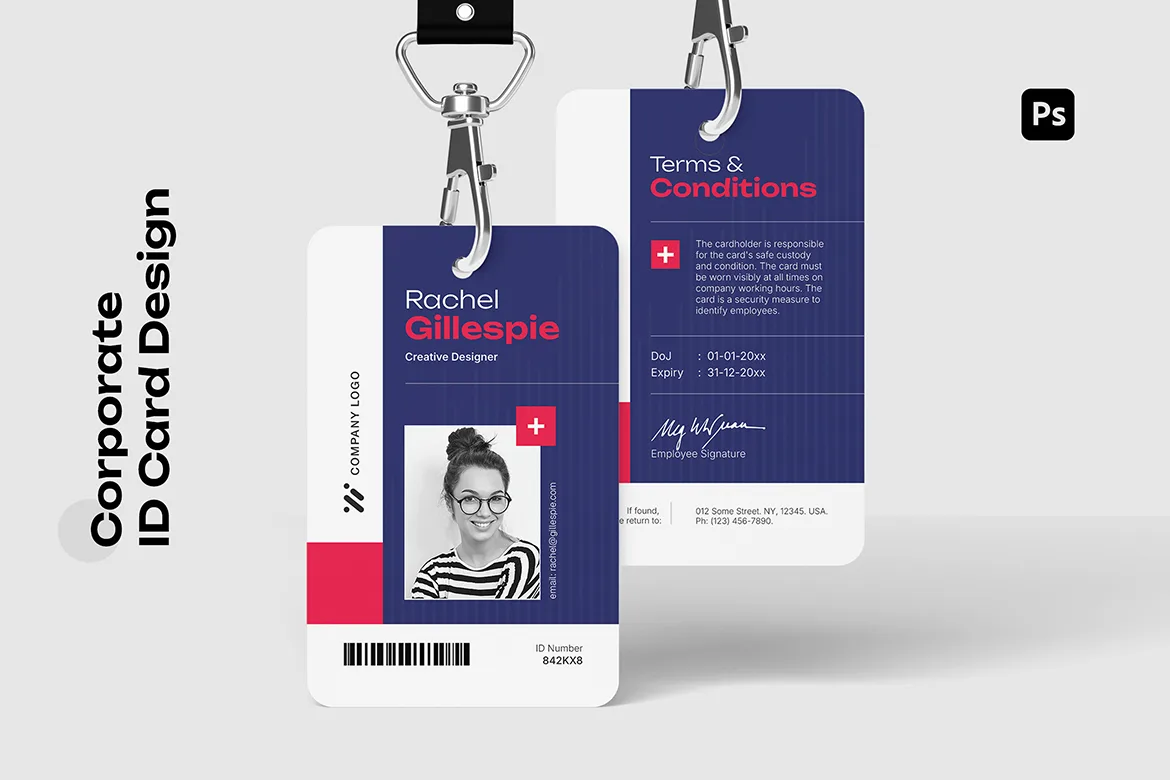 Corporate Employee ID Card Template